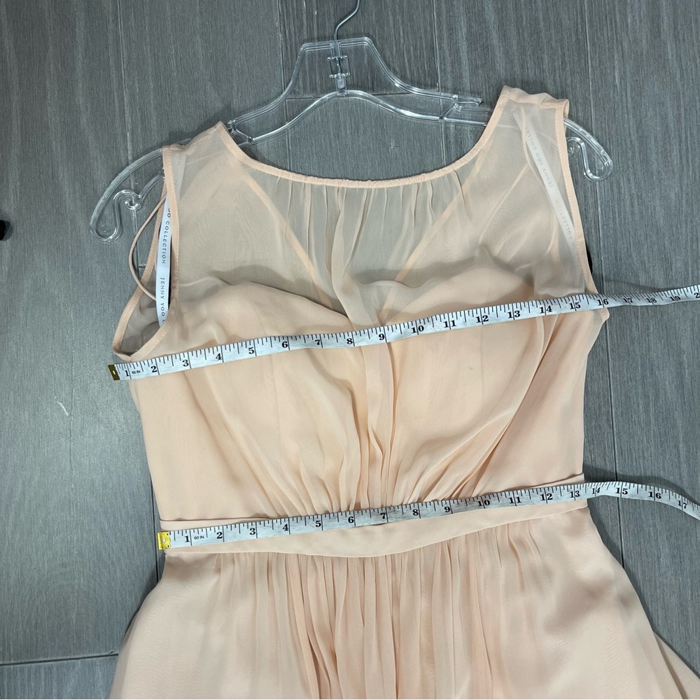 JENNY YOO BRIDESMAID MAXI DRESS VIVIENNE LONG CHIFFON GOWN Wedding Prom 4 - Picture 11 of 16